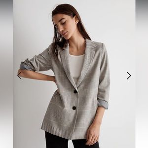 NWT Madewell Dorset Blazer in “Galloway Plaid” Size Medium